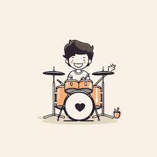 ragazzo che suona percussioni