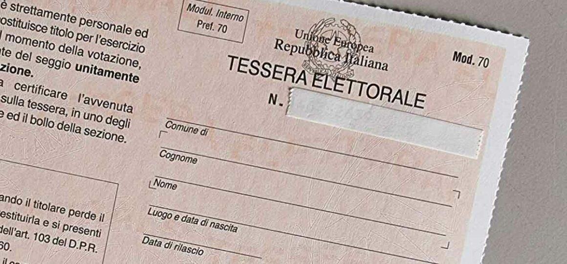 tessera elettorale
